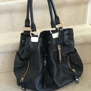 Cole Haan Black Leather Shoulder Bag